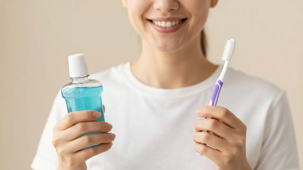 Mezizubní kartáčky a ústní voda pro prevenci