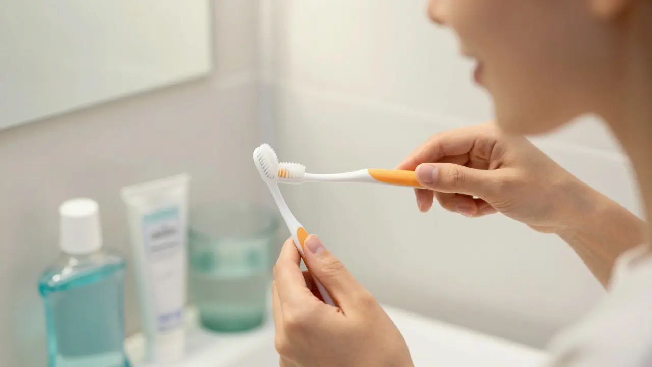 Jemná ústní hygiena s měkkým kartáčkem pro citlivé zuby