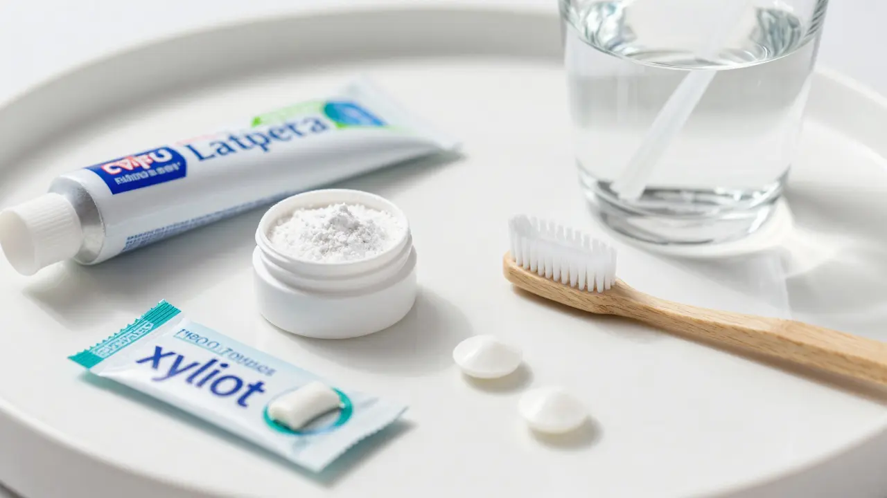 Produkty na remineralizaci zubů: fluorid a hydroxyapatit
