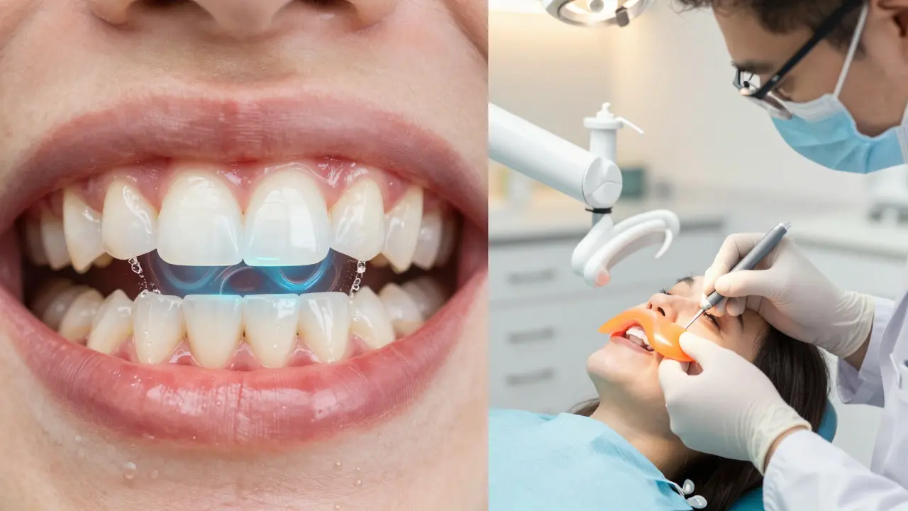 Srovnání citlivosti zubů doma a profesionální péče u dentisty